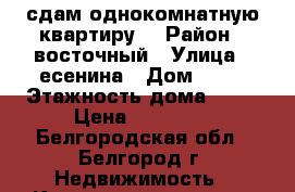 сдам однокомнатную квартиру  › Район ­ восточный › Улица ­ есенина › Дом ­ 52 › Этажность дома ­ 10 › Цена ­ 11 000 - Белгородская обл., Белгород г. Недвижимость » Квартиры аренда   . Белгородская обл.,Белгород г.